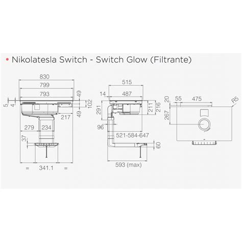 Piano Cottura Incasso Ad Induzione Con Cappa Integrata 83 Cm Versione