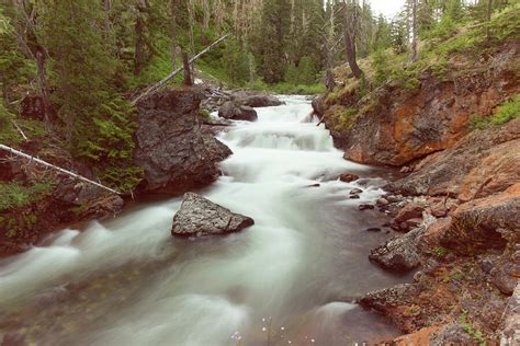 Small Waterfall On The Cle Elum River Photograph By Jeff Swan Fine