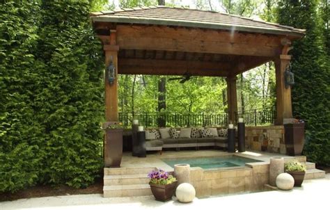 How To Decorate Hot Tub Gazebo Leadersrooms