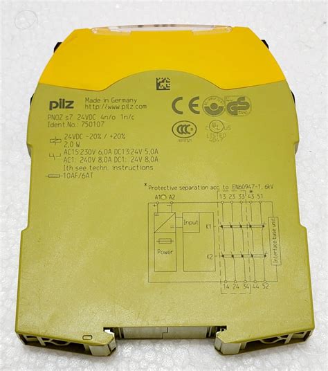 Pilz Pnoz Safety Relay S V Dc Made In Germany Ebay