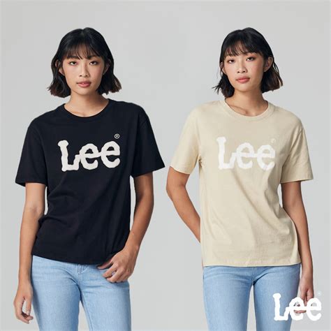 Lee 女款 虛線大logo短袖圓領t 兩色｜modern T恤 Yahoo奇摩購物中心