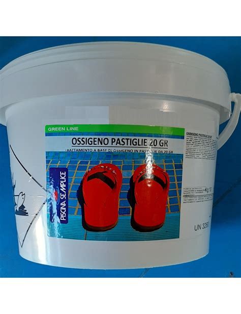 OSSIGENO PASTIGLIE 20gr 10 Kg Disinfezione Pisicna Senza Cloro