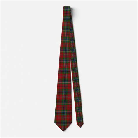 Maclean Tartan Scottish Modern Maclean Of Duart Neck Tie Zazzle