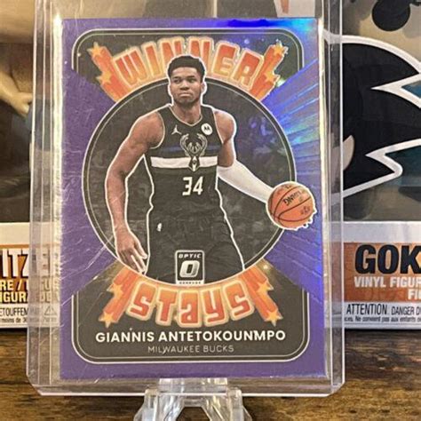 Giannis Antetokounmpo Purple 1 Prices 2021 Panini Donruss Optic