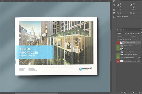 Landscape Magazine cover mockup | Catalog cover design, Brochure cover ...