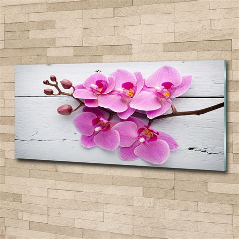 Glas Bild Wandbilder Druck Auf Glas 125x50 Blumen Pflanzen Orchidee