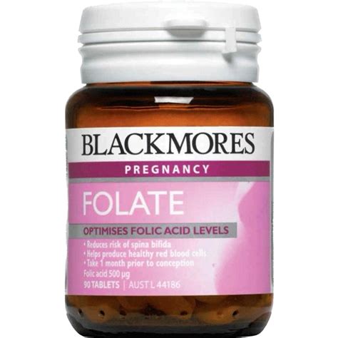 Blackmores Folate Mcg Tablets Shopee Thailand