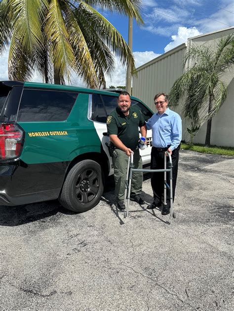 Special Needs Group Donates Walker To Broward County Sheriff Offices