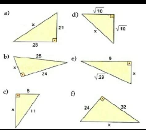 Exercicios Sobre Teorema De Pitagoras