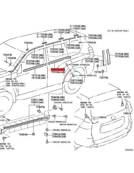 Moldura Ventana Puerta Trasera Derecha J Original Toyota Land Cruiser