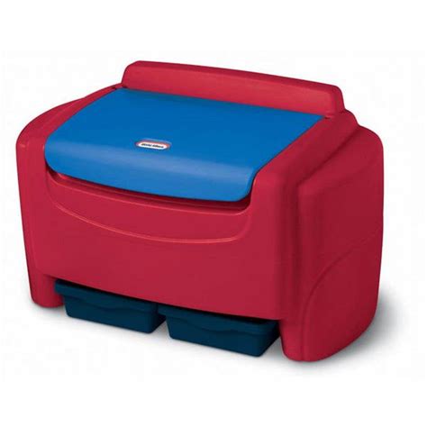 Little Tikes Sort 'N Store Kids Toy Storage Chest, Red and Blue ...