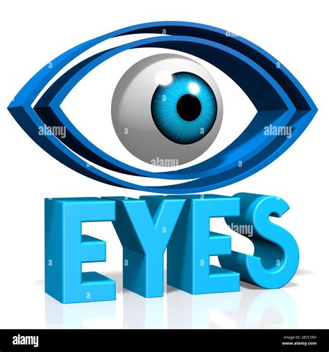 3d Eyeball Vision Concept Stock Photo Alamy