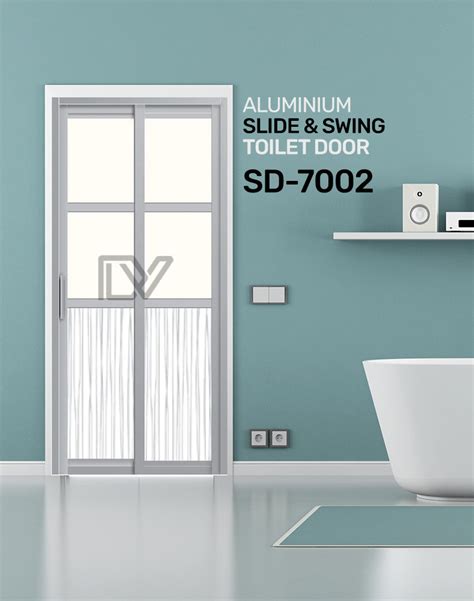 Aluminium Slide And Swing Toilet Door Sd Toilet Door Design