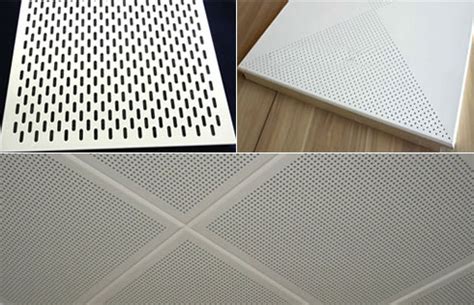 Perforated Metal Acoustic Ceiling Panels - Architectural Interior Sound Absorbing Sheet