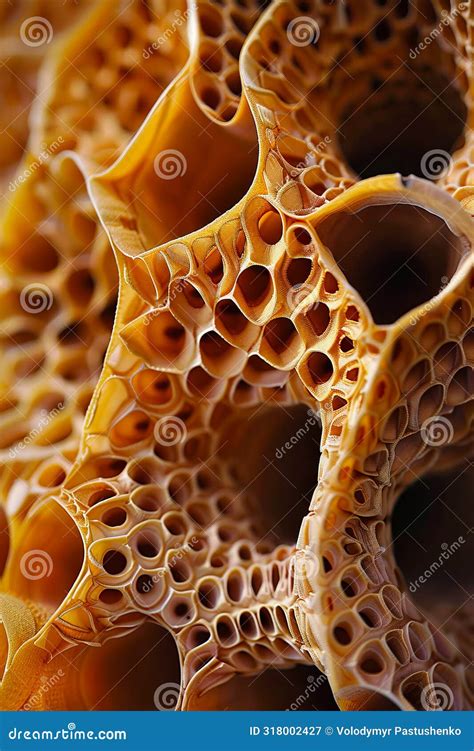close    honeycomb structure stock image image  sponge