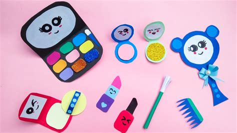 Diy Realistic Paper Makeup Set Mini Makeup Set Diy Paper Crafts