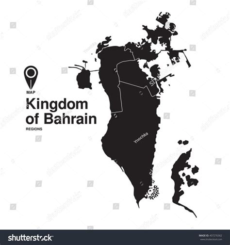 Regiones Cartográficas Del Reino De Bahrein Vector De Stock Libre De