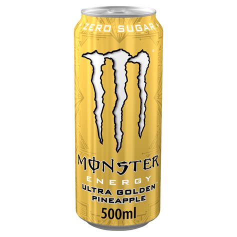 Monster Energy Drink Ultra Golden Pineapple Zero Sugar 500ml One Stop