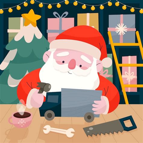 Cartoon Santas Workshop Images - Free Download on Freepik