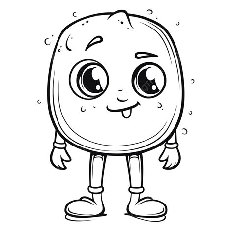 Mango Cartoon Coloring Pages Sweet Life Free Outline Sketch Drawing Vector, Knee Drawing, Knee ...