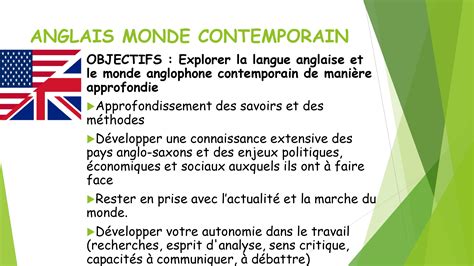 SPECIALITE ANGLAIS MONDE CONTEMPORAIN - Lycée Edouard Herriot