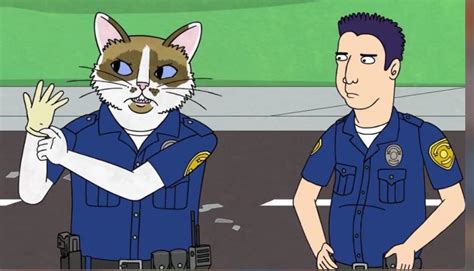 officer meow meow fuzzyfaces partner  david schwimmer rbojackhorseman