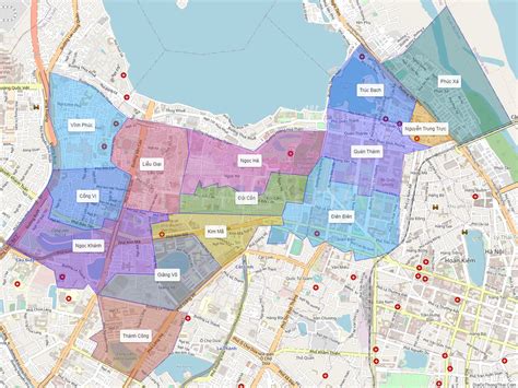 Map of Ba Dinh district - Ha Noi - Địa Ốc Thông Thái