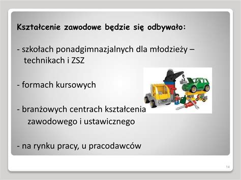 PPT Zapoznanie z kierunkiem zmian w kształceniu zawodowym PowerPoint