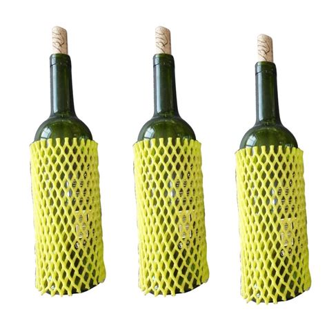 Plastic Punnets For Fruit Wine Glass Bottle Protective Packing Net