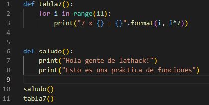 Funciones En Python Lathack