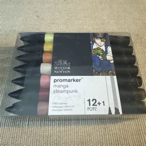 WINSOR NEWTON Promarker Manga Steampunk 12 Colours Free Blender