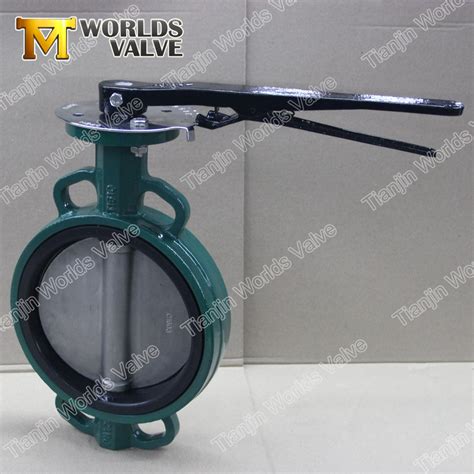 Universal Flange Connection Wafer Type Butterfly Valves With Ce Iso