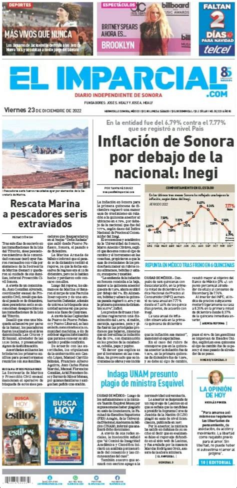 Periódico El Imparcial México Periódicos de México Edición de