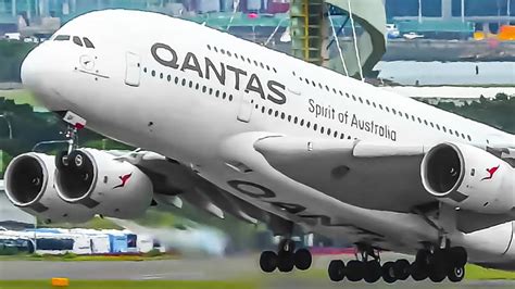 62 HEAVY Aircraft TAKEOFFS from UP CLOSE | A340 A350 A380 747 787 ...