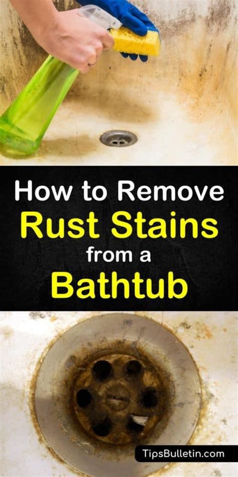 How To Remove Rust Stains From A Bathtub With The Help Of A Sprayer