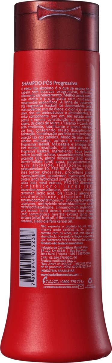 Haskell Shampoo P S Progressiva Liso Mais Duradouro Ml Mercado Livre