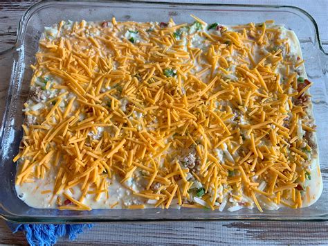 Hearty Egg & Hash Brown Overnight Brunch Casserole Recipe