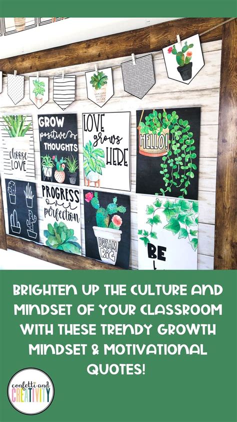 Printable Growth Mindset Classroom Quotes Posters | Classroom learning space, Growth mindset ...