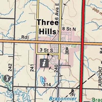 SOAB54 Three Hills - Southern Alberta Topo Map by Backroad Mapbooks ...