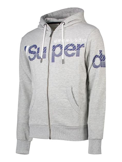 Sweat à Capuche SuperDry Core Split Logo Zip Hood Gris Kiabi 71 99