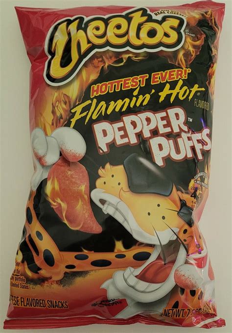 New Cheetos Flamin Hot Pepper Puffs Hottest Grelly Usa