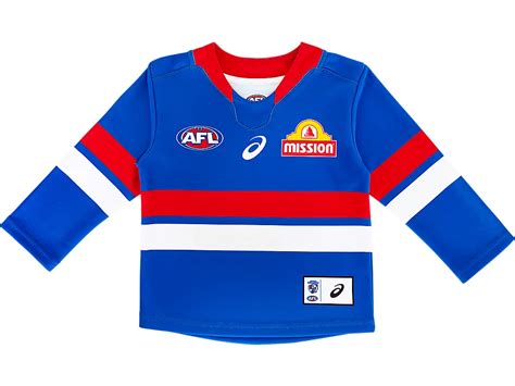 Unisex Western Bulldogs Home Replica Guernsey Infant Long Sleeve Aop