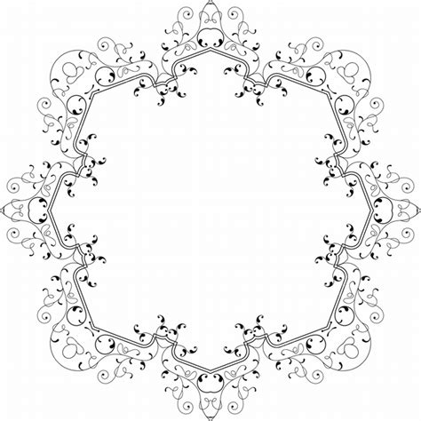 Frame Border Design Vector Art Beautiful Decorative Line Png And