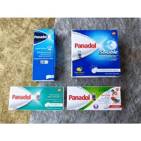 Panadol REGULAR ACTIFAST SOLUBLE EXTEND OPTIZORB 1 Papan Shopee