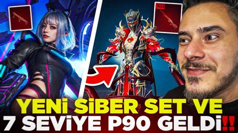 YENİ SİBER NİHAİ SET VE 7 SEVİYE P90 GELDİ KASA ACILIMI PUBG MOBİLE