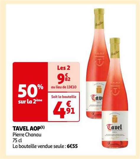 Promo Tavel Aop Pierre Chanau Chez Auchan Icatalogue Fr