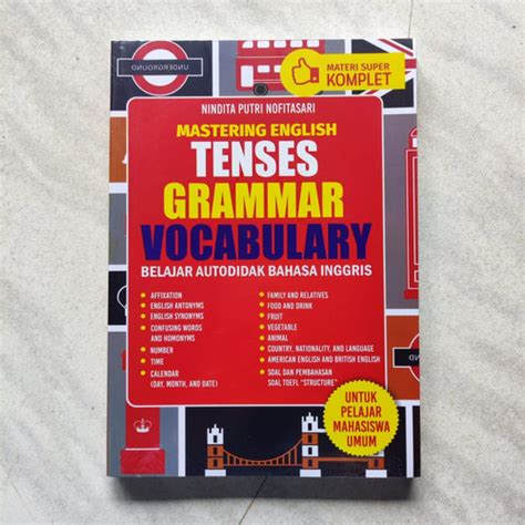 Jual Buku Mastering English Tenses Grammar Vocabulary Belajar