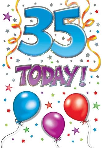 35th Birthday Card | Birthday cards, 35th birthday, Happy 35th birthday