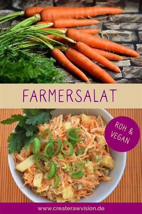 Leckerer Rohkost Farmersalat Vegan Createrawvision Rezept