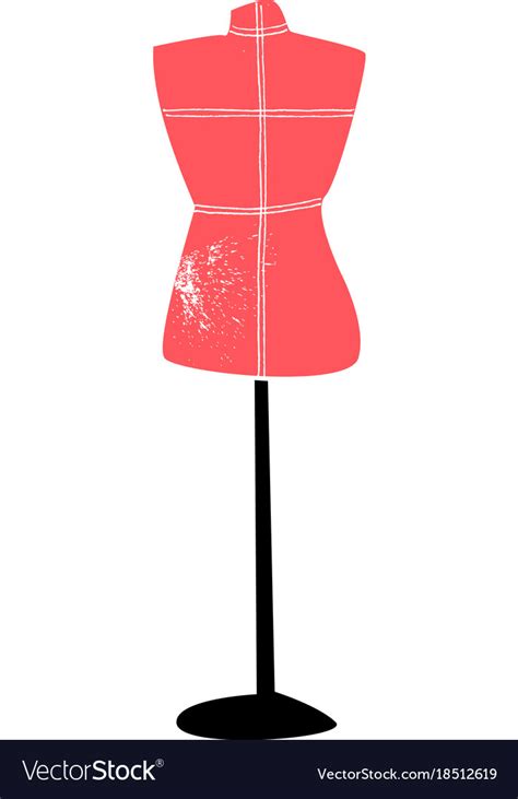 Dressmakers Tailors Dummy Mannequin Royalty Free Vector